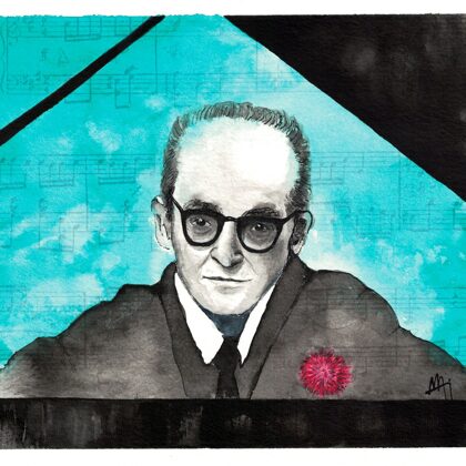 Osvaldo Pugliese - Watercolour and ink.