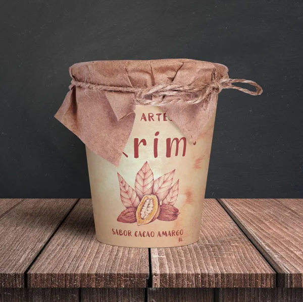 Cacao – Theobroma cacao. Acuarela y lápices de colores. Montaje ilustrativo. 