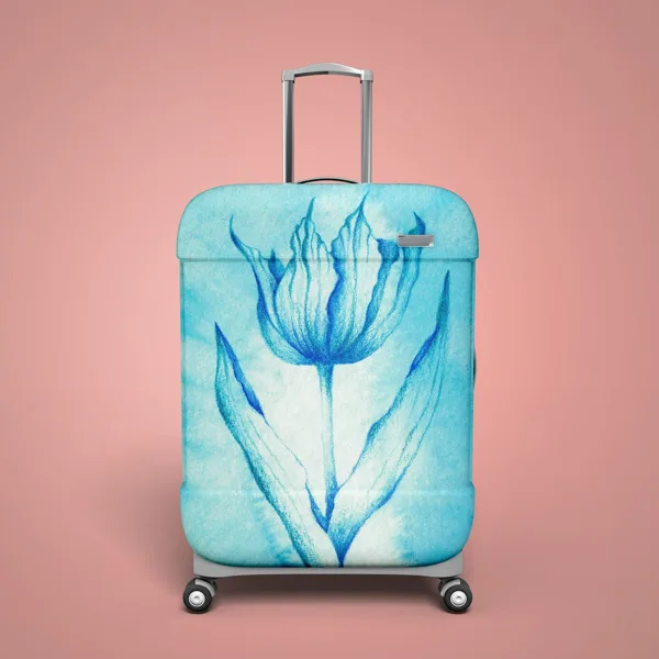 Tulipán – Tulipa sp. Acuarela y lápices de colores. Montaje ilustrativo. 