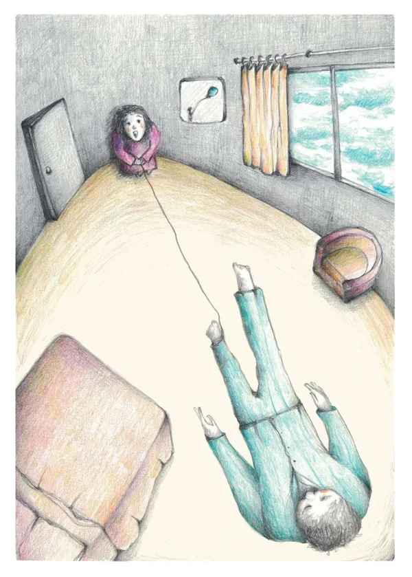 “He tried to jump downwards, to fall upwards, to rise down..."