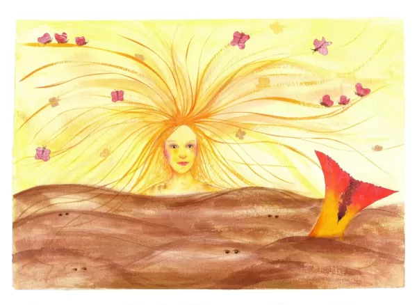 "A veces, toda una hilera de mariposas le sostenía el pelo…”