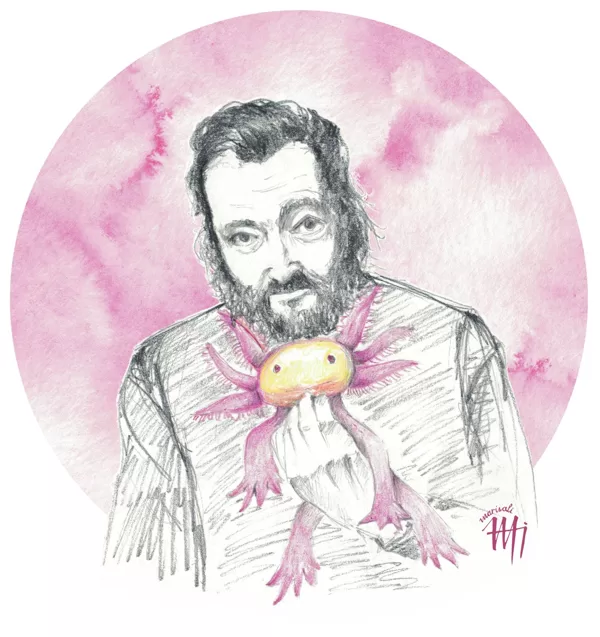 Julio Florencio Cortázar - Watercolour and graphite. 