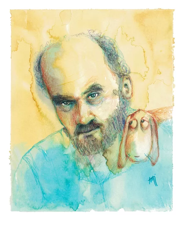Roberto Fontanarrosa - Watercolour and colour pencils. 