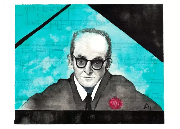 Osvaldo Pugliese - Watercolour and ink.